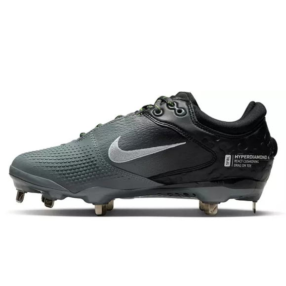 Nike Women's Hyperdiamond 4 Elite Metal Fastpitch Softball Cleats - Picture 3 of 9